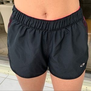 Champion athletic shorts size XS black pink